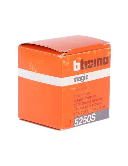 Bticino magic circuit breaker 5250s 10a 3ka 10ma differential